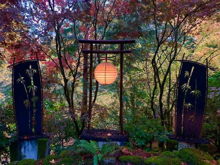 Peaceful yoga and meditation practice